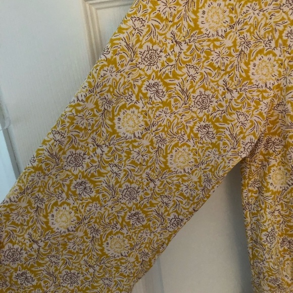 Melloday BOHO ruffled V neck bouncy blouse medium - Picture 8 of 14